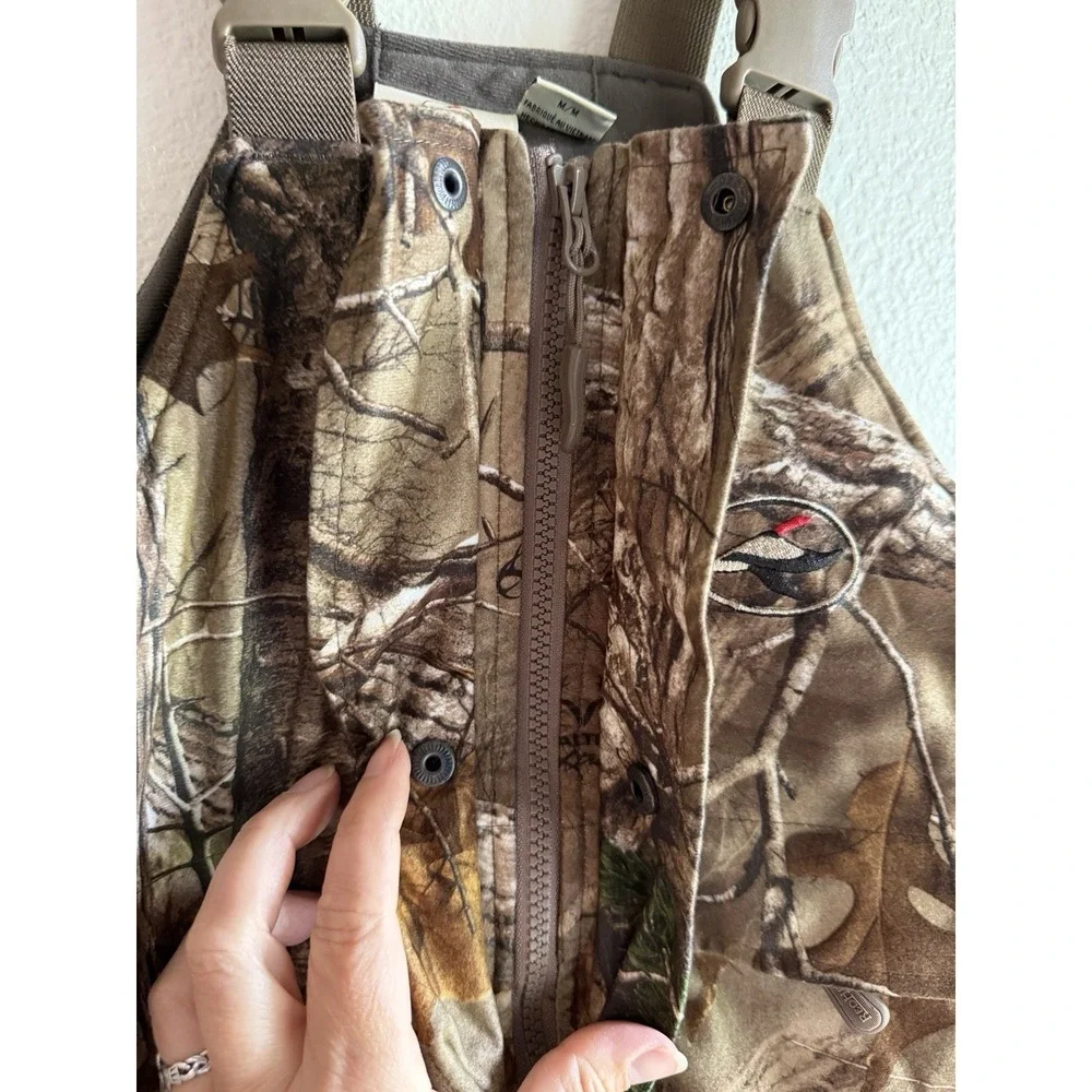 Red Head Camouflage Bib Youth M Bone Dry Waterproof Winter Hunting Snow Overalls